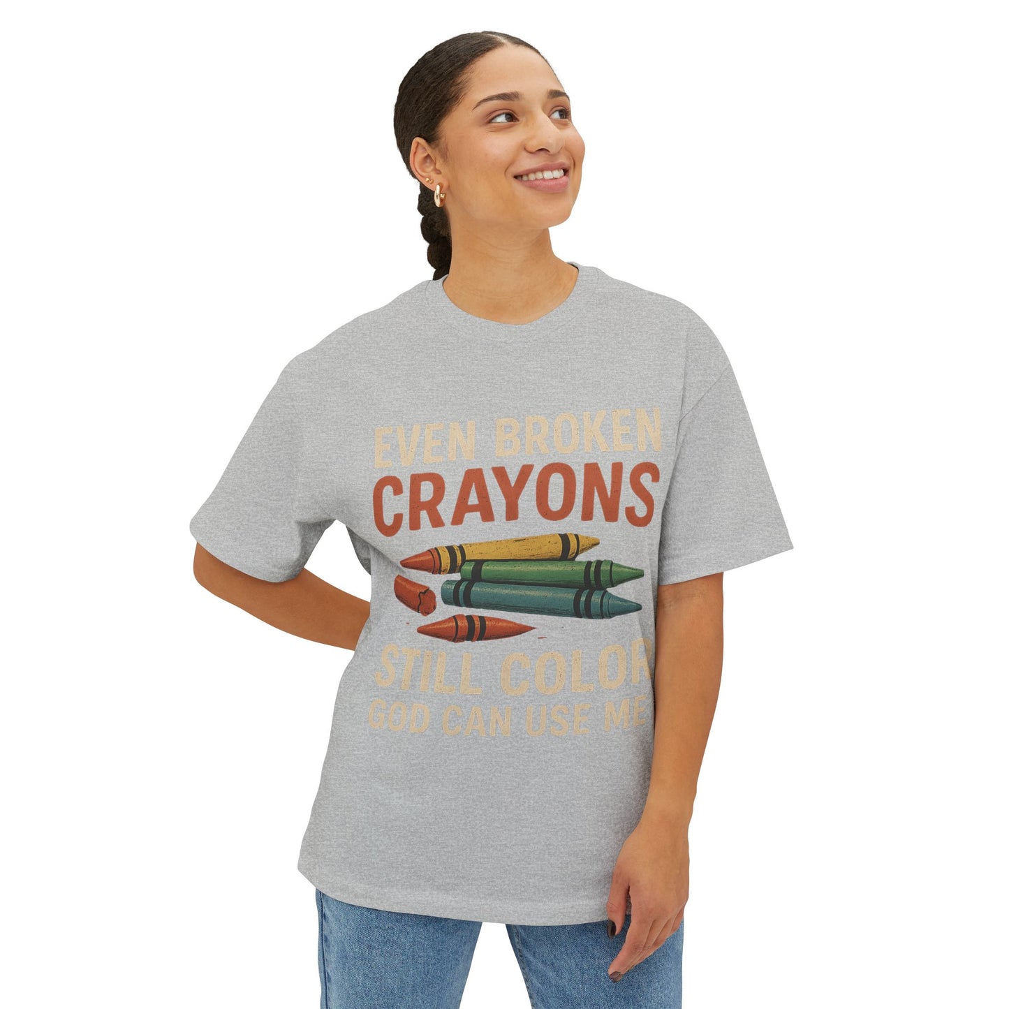 Divine’s Motivational tee-Broken Crayons Still Color