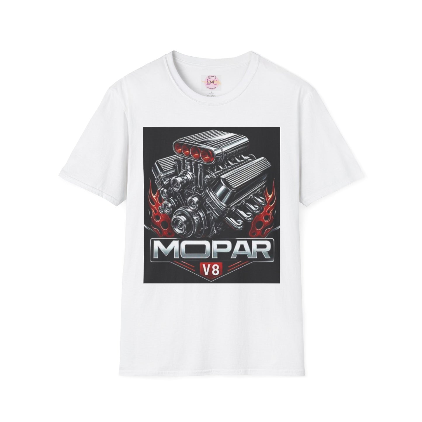 MOPAR V8 Graphic T-Shirt | Car Enthusiast Tee, Perfect for Motorsports Fans, Gift for Him/Her