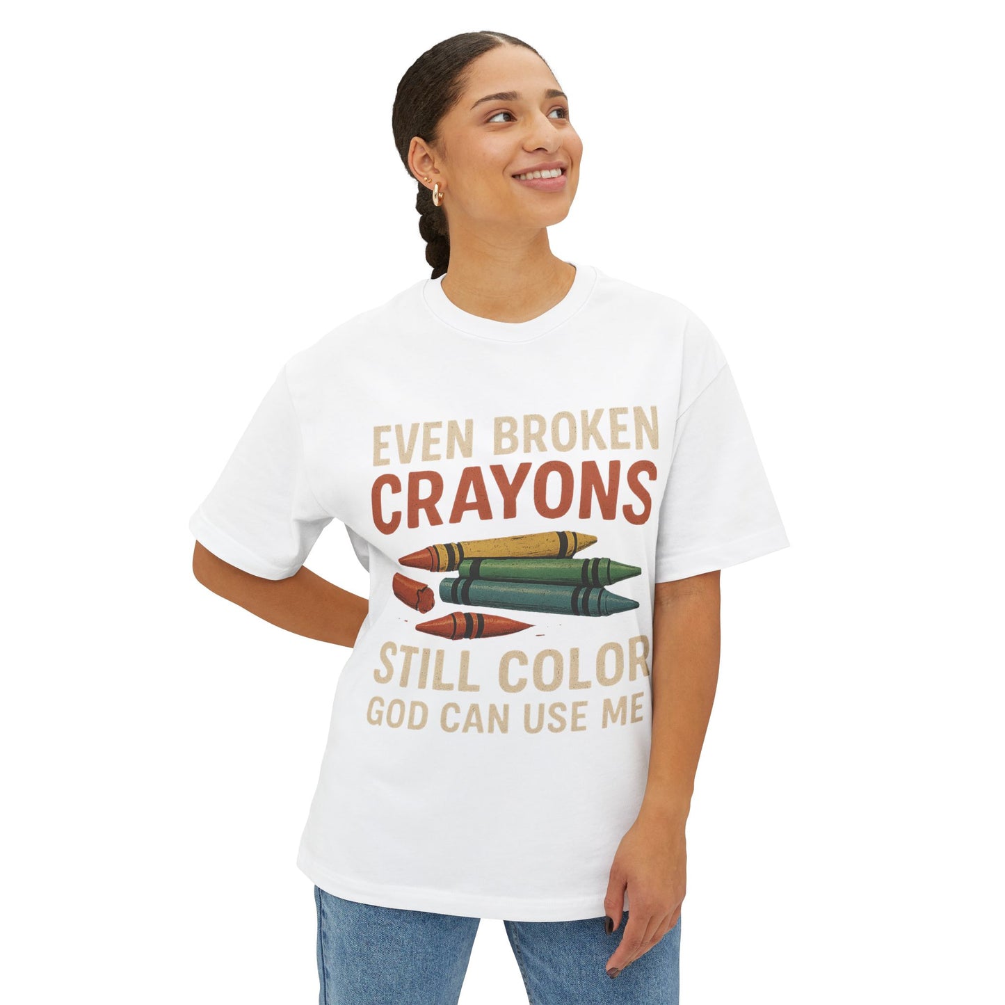 Divine’s Motivational tee-Broken Crayons Still Color