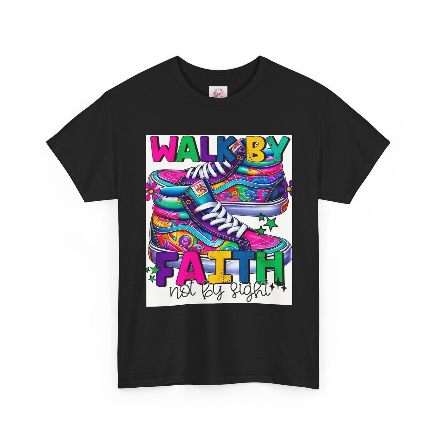 Inspirational T-Shirt - Walk by Faith Not by Sight