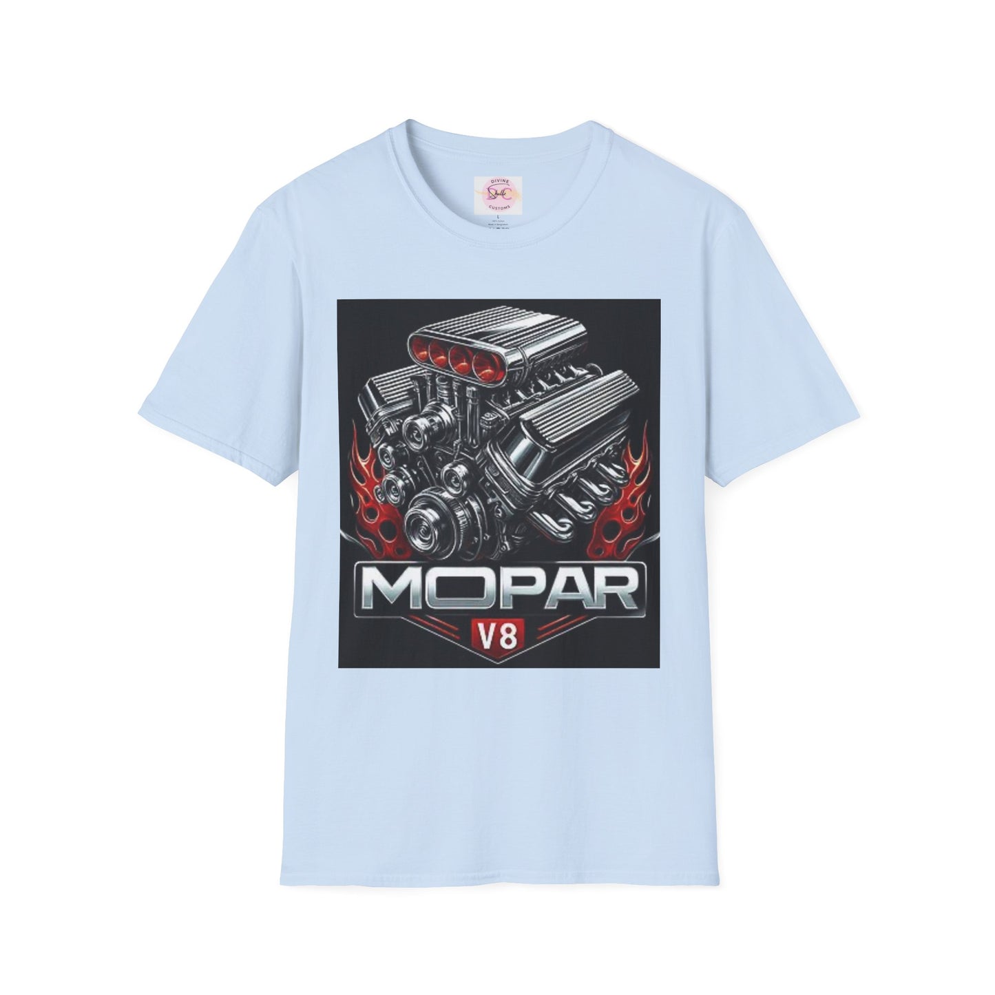 MOPAR V8 Graphic T-Shirt | Car Enthusiast Tee, Perfect for Motorsports Fans, Gift for Him/Her