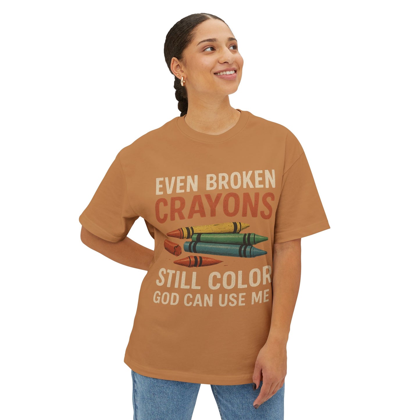 Divine’s Motivational tee-Broken Crayons Still Color