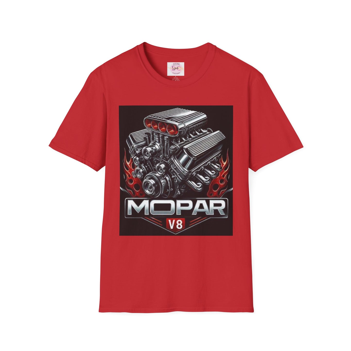 MOPAR V8 Graphic T-Shirt | Car Enthusiast Tee, Perfect for Motorsports Fans, Gift for Him/Her