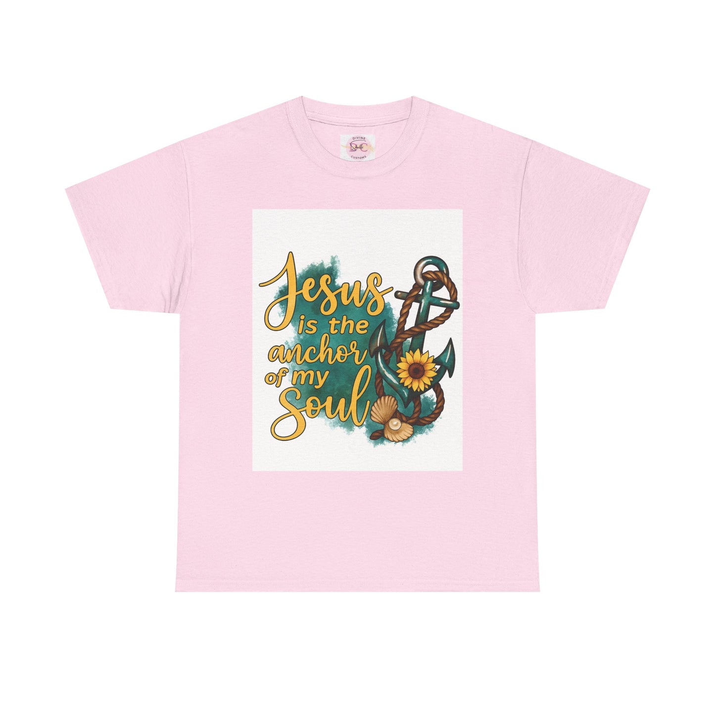 faith base tee from DIVINE -Jesus is the anchor of my soul