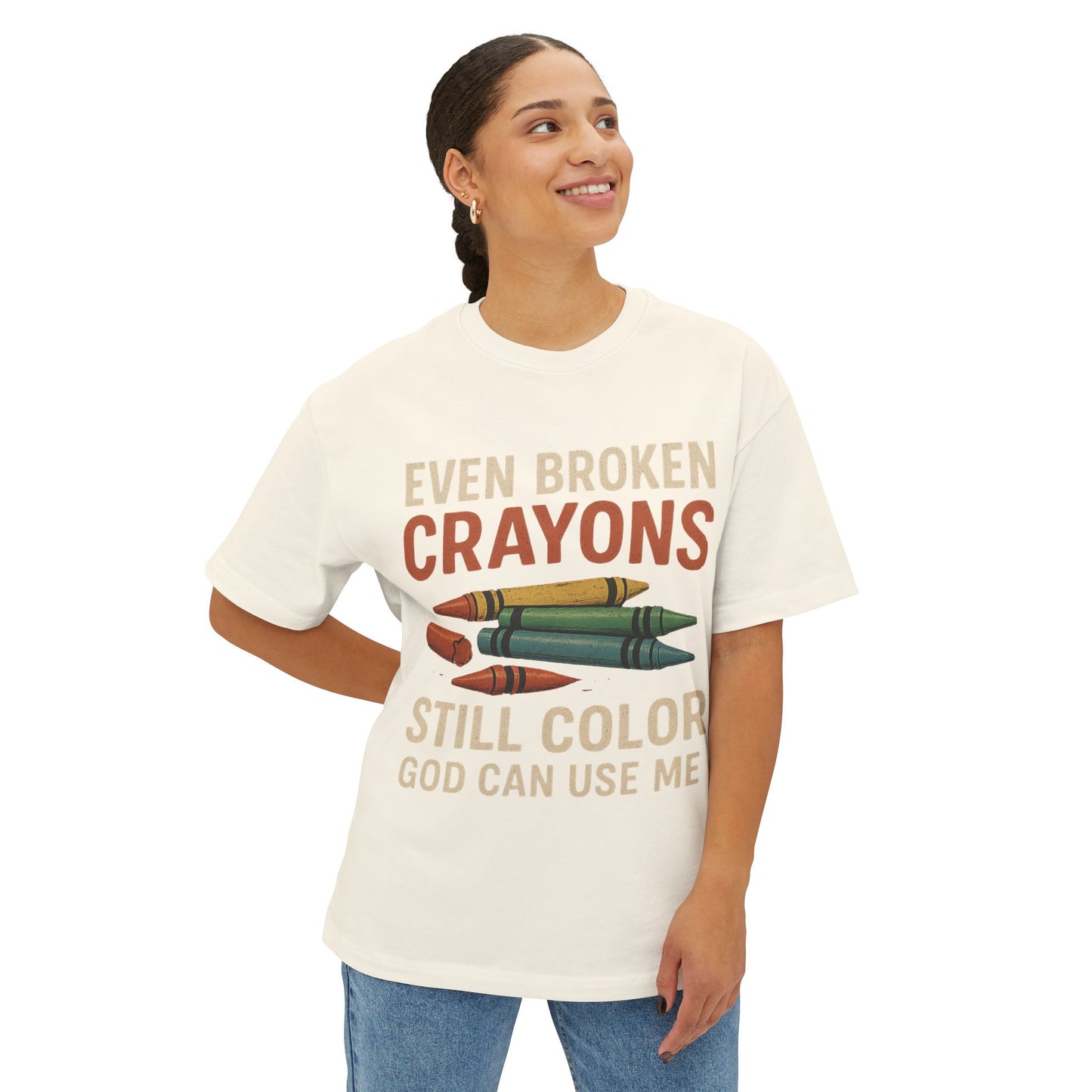 Divine’s Motivational tee-Broken Crayons Still Color