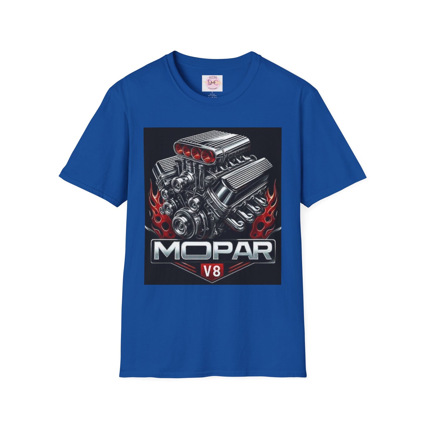 MOPAR V8 Graphic T-Shirt | Car Enthusiast Tee, Perfect for Motorsports Fans, Gift for Him/Her