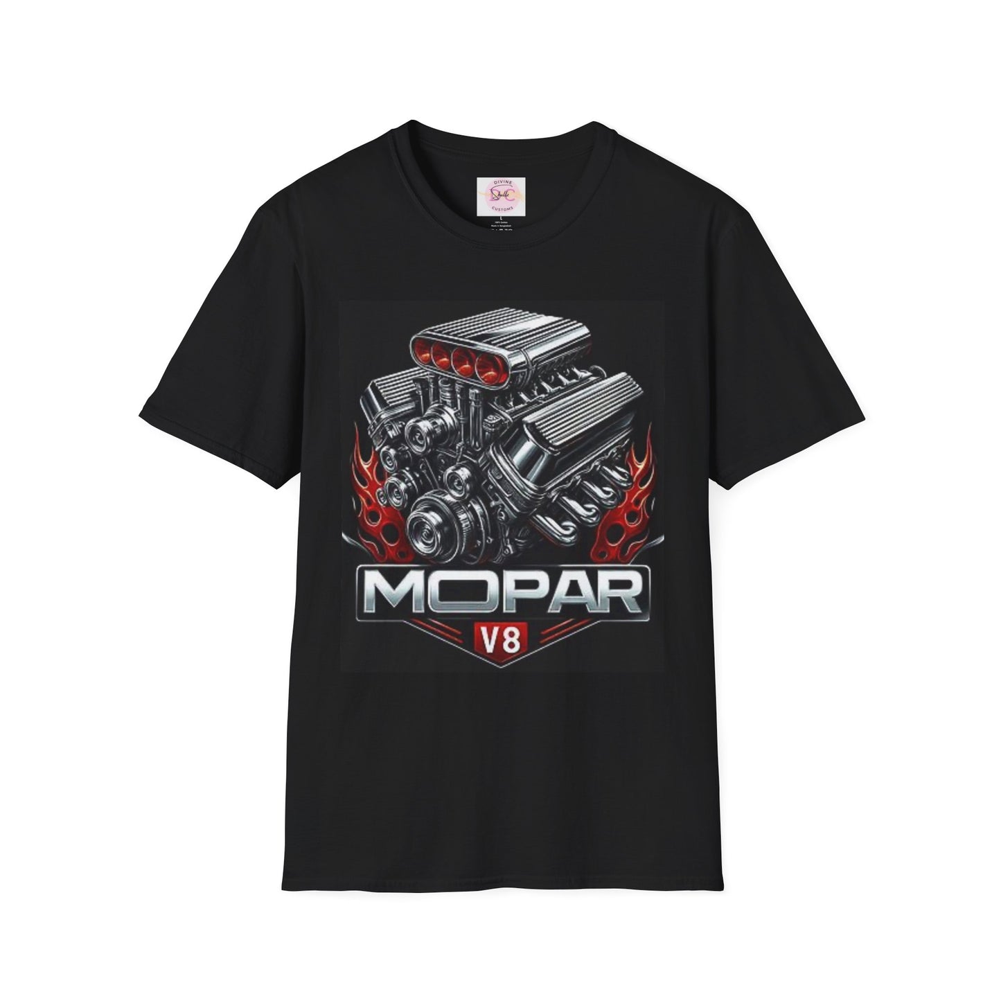 MOPAR V8 Graphic T-Shirt | Car Enthusiast Tee, Perfect for Motorsports Fans, Gift for Him/Her