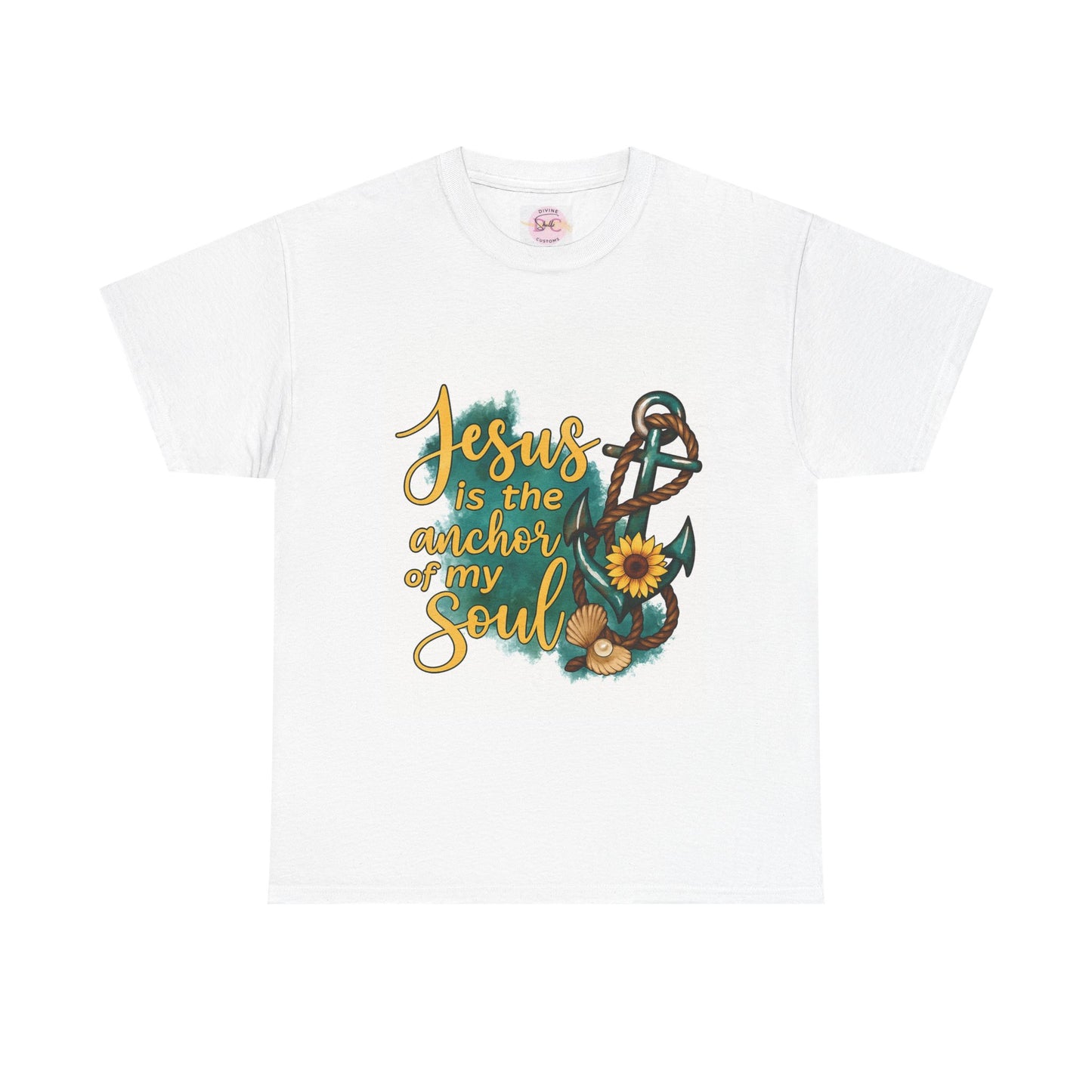faith base tee from DIVINE -Jesus is the anchor of my soul