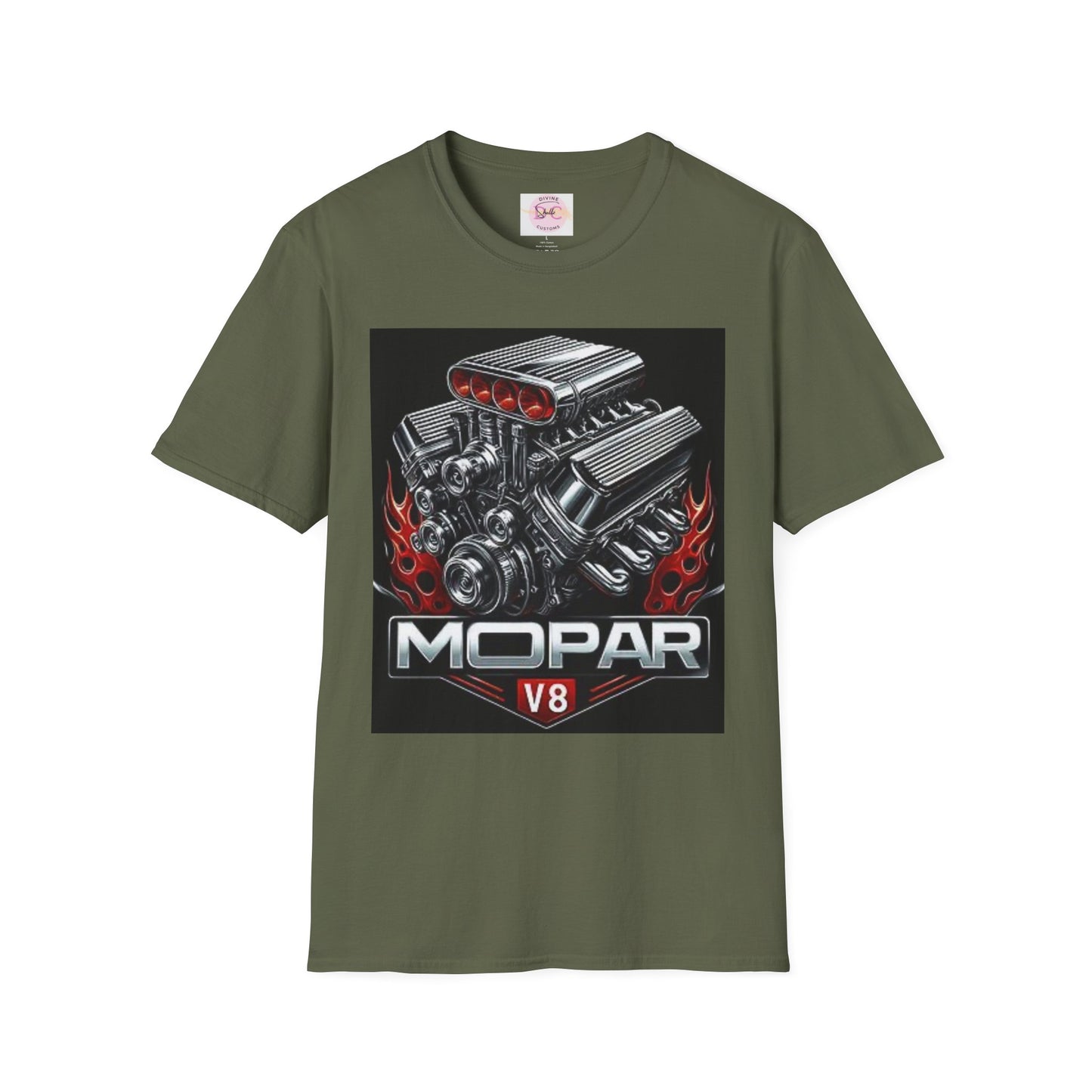 MOPAR V8 Graphic T-Shirt | Car Enthusiast Tee, Perfect for Motorsports Fans, Gift for Him/Her