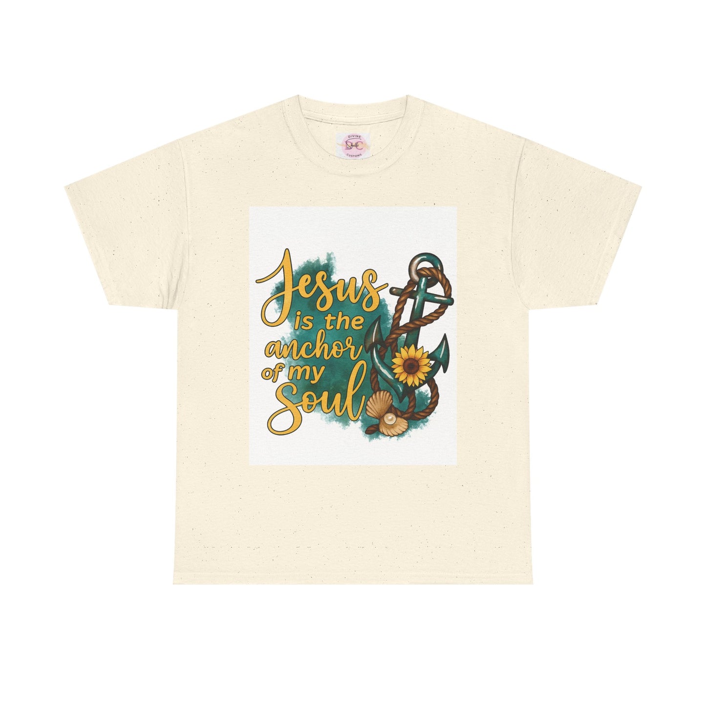 faith base tee from DIVINE -Jesus is the anchor of my soul