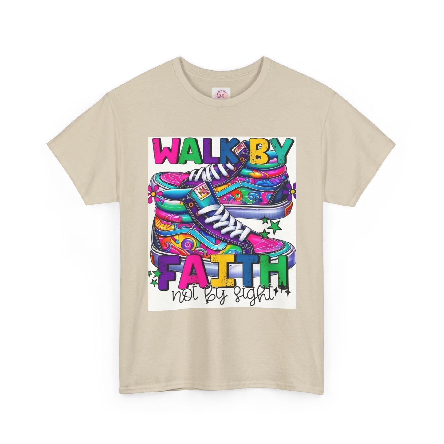 Inspirational T-Shirt - Walk by Faith Not by Sight