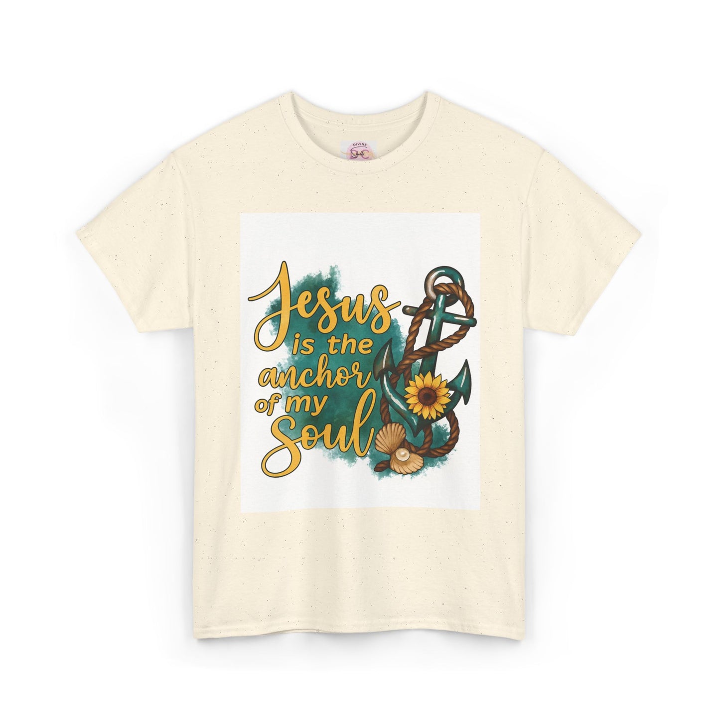 faith base tee from DIVINE -Jesus is the anchor of my soul