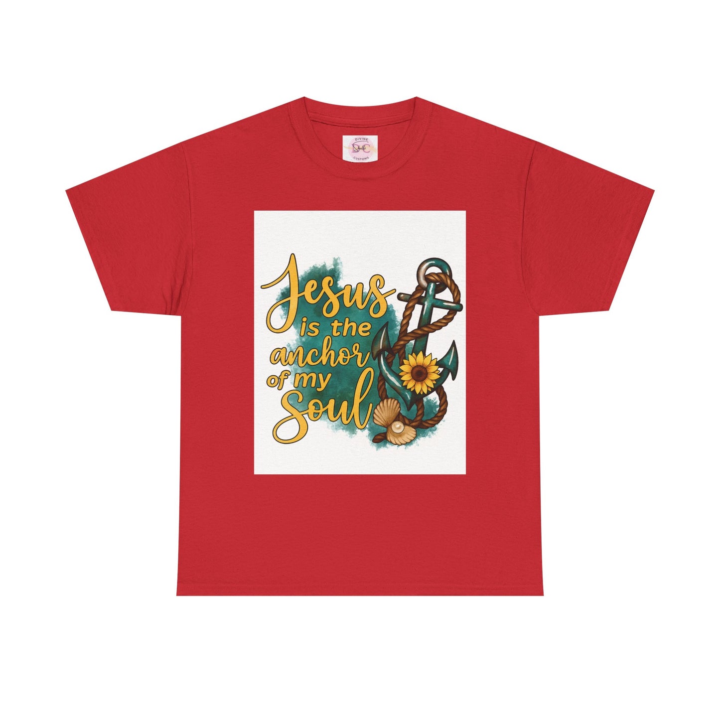 faith base tee from DIVINE -Jesus is the anchor of my soul