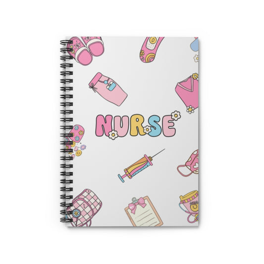 Nurse's Spiral Notebook - Cute Stationery for Nursing Students, Gift for Nurses, Journaling, Note-taking, School Supplies