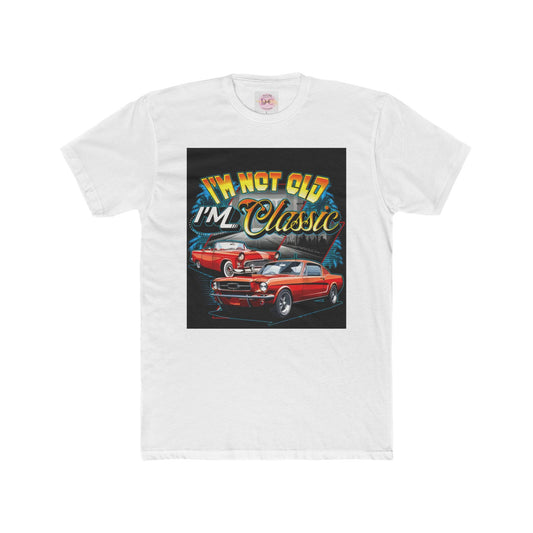 Vintage Car Tee for Classic Car Enthusiasts, Perfect for Birthday, Retro Style, Casual Wear, Gift for Him, Car Show Apparel