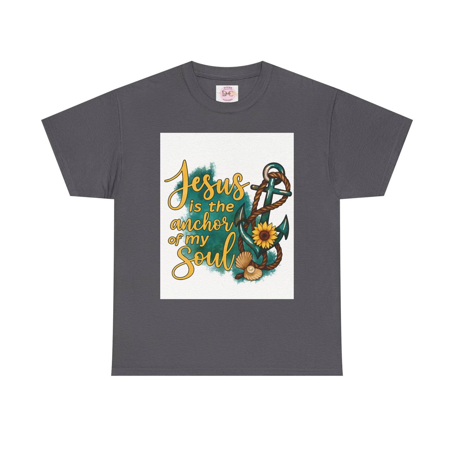 faith base tee from DIVINE -Jesus is the anchor of my soul