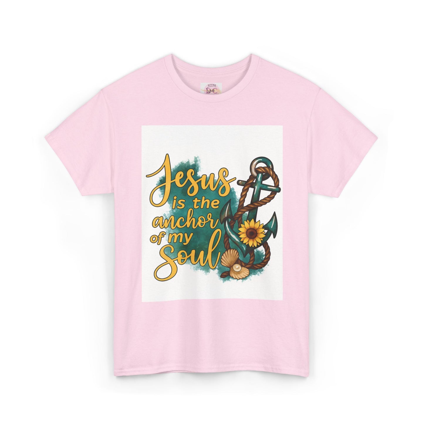 faith base tee from DIVINE -Jesus is the anchor of my soul