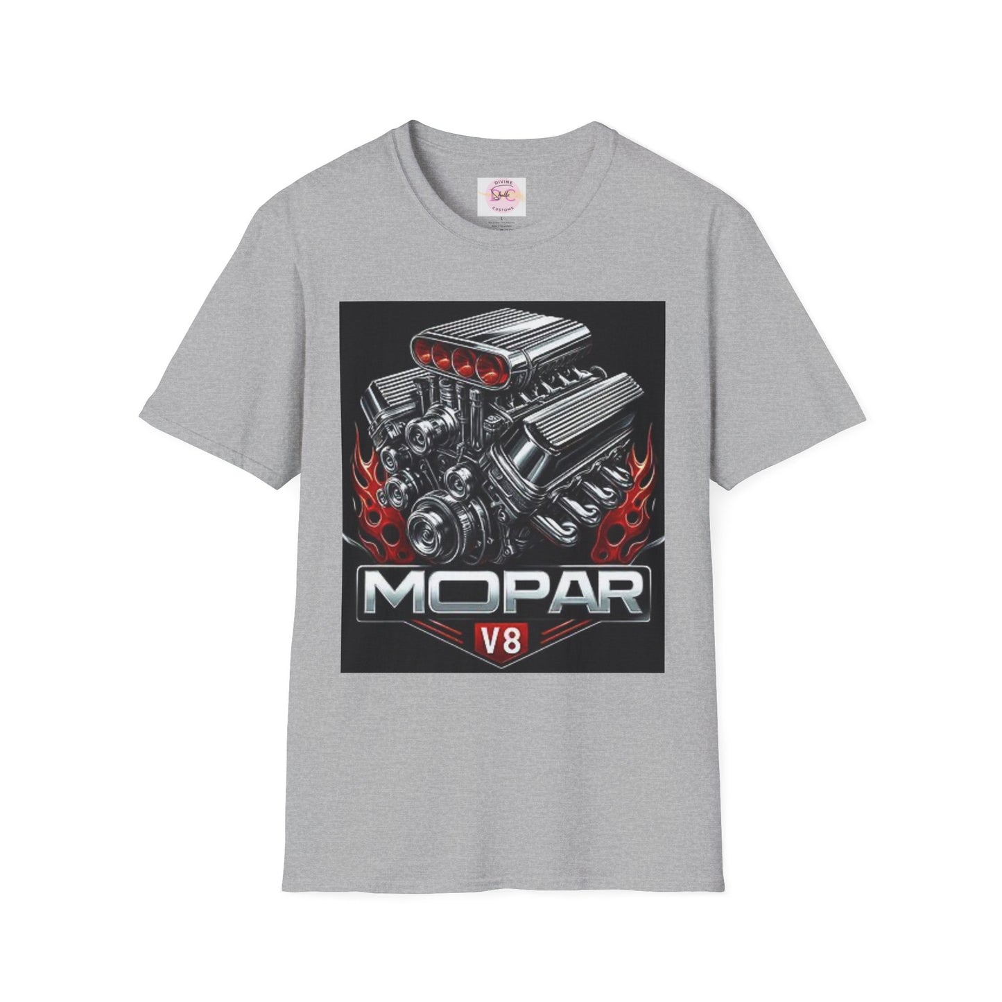 MOPAR V8 Graphic T-Shirt | Car Enthusiast Tee, Perfect for Motorsports Fans, Gift for Him/Her