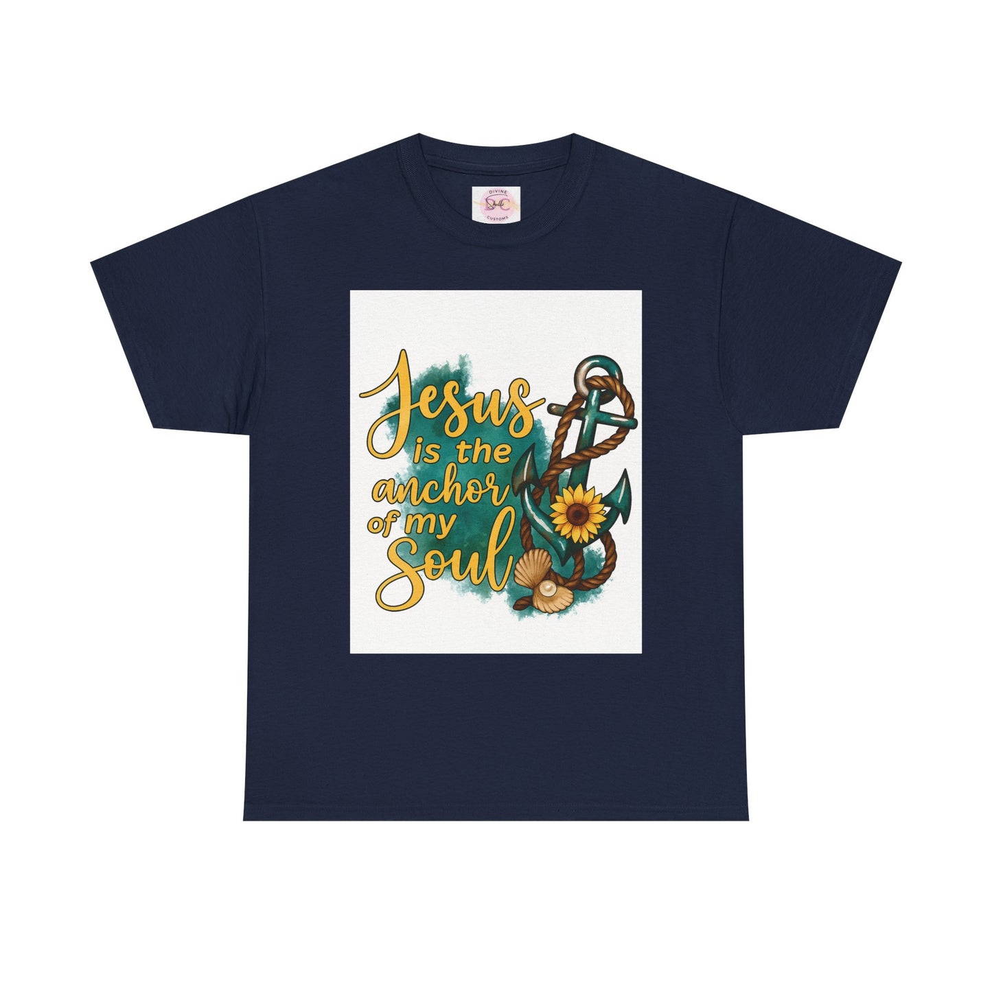 faith base tee from DIVINE -Jesus is the anchor of my soul