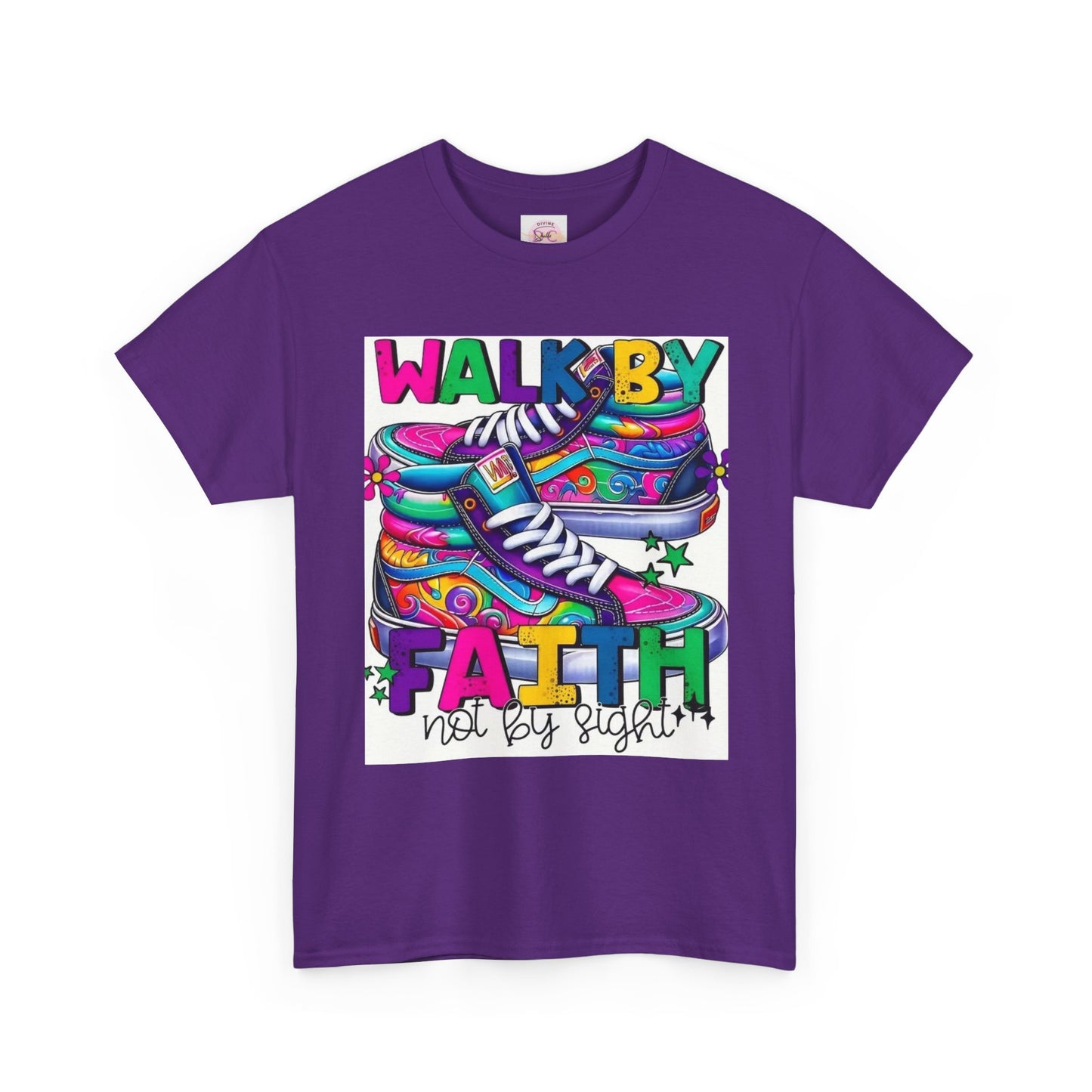 Inspirational T-Shirt - Walk by Faith Not by Sight