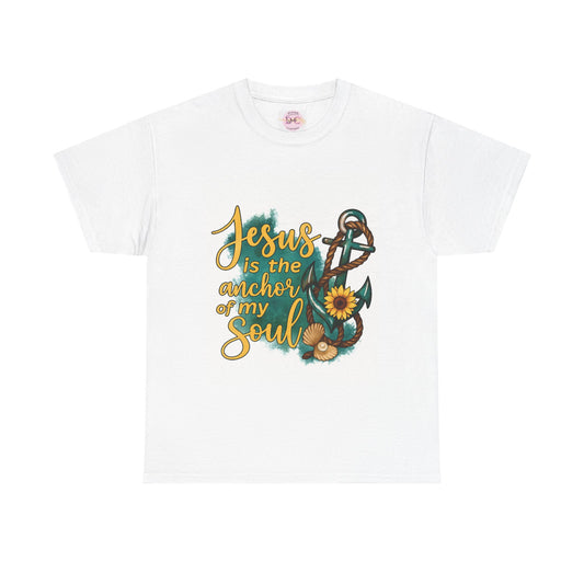 faith base tee from DIVINE -Jesus is the anchor of my soul