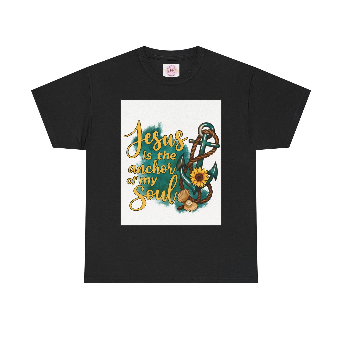 faith base tee from DIVINE -Jesus is the anchor of my soul