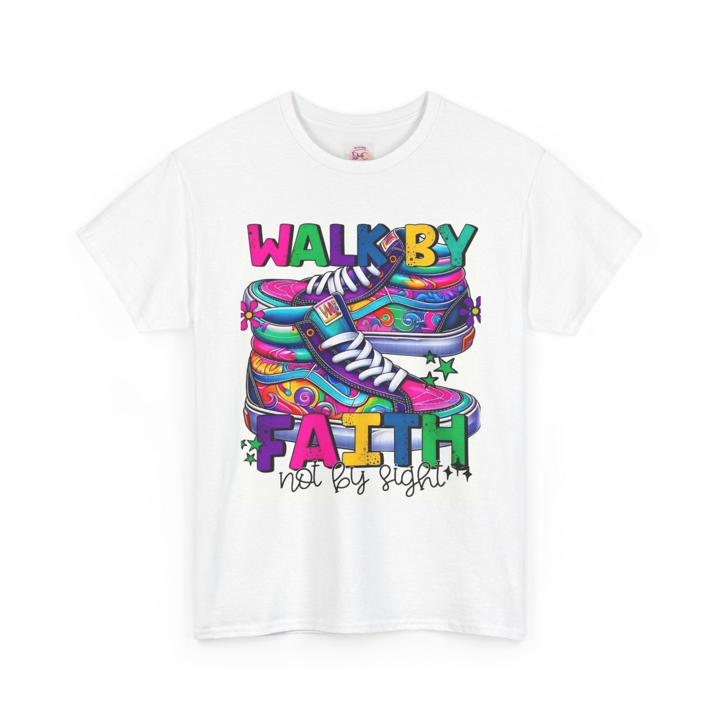 Inspirational T-Shirt - Walk by Faith Not by Sight