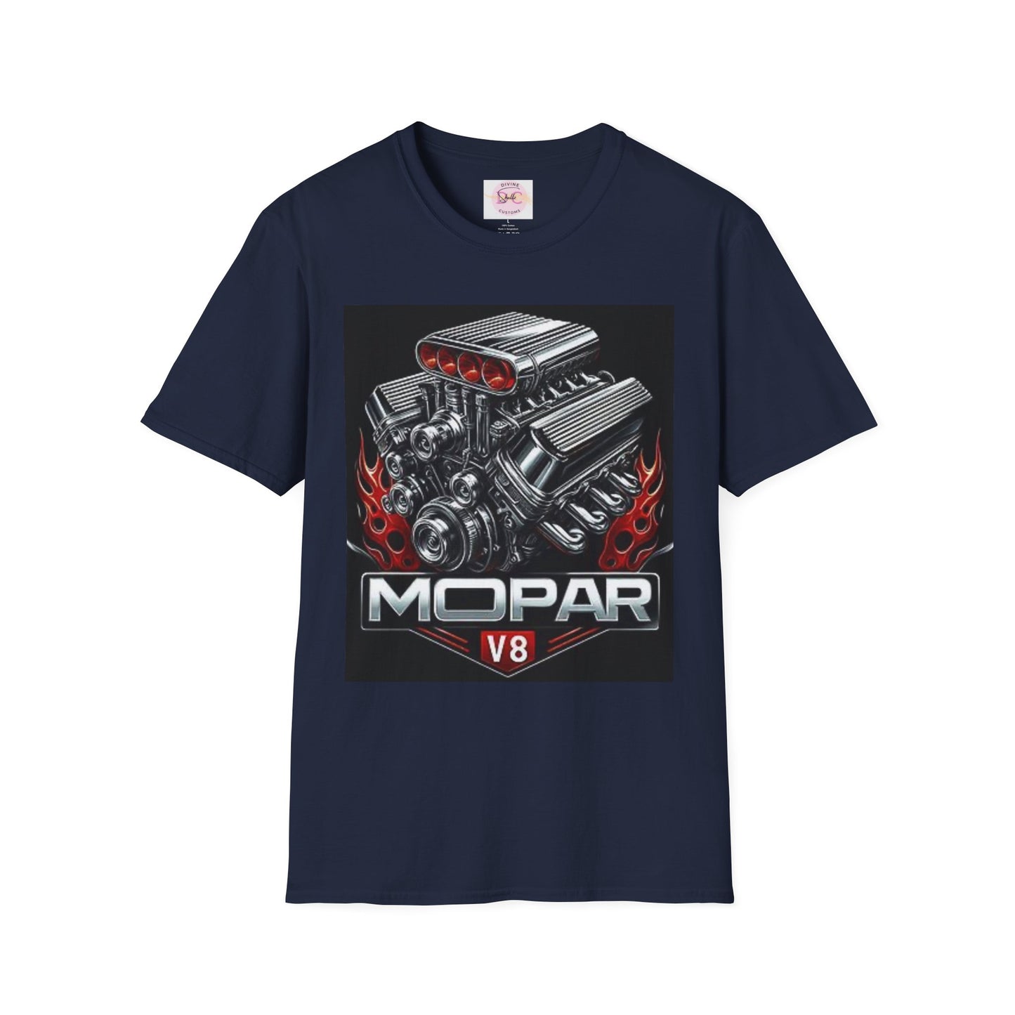 MOPAR V8 Graphic T-Shirt | Car Enthusiast Tee, Perfect for Motorsports Fans, Gift for Him/Her
