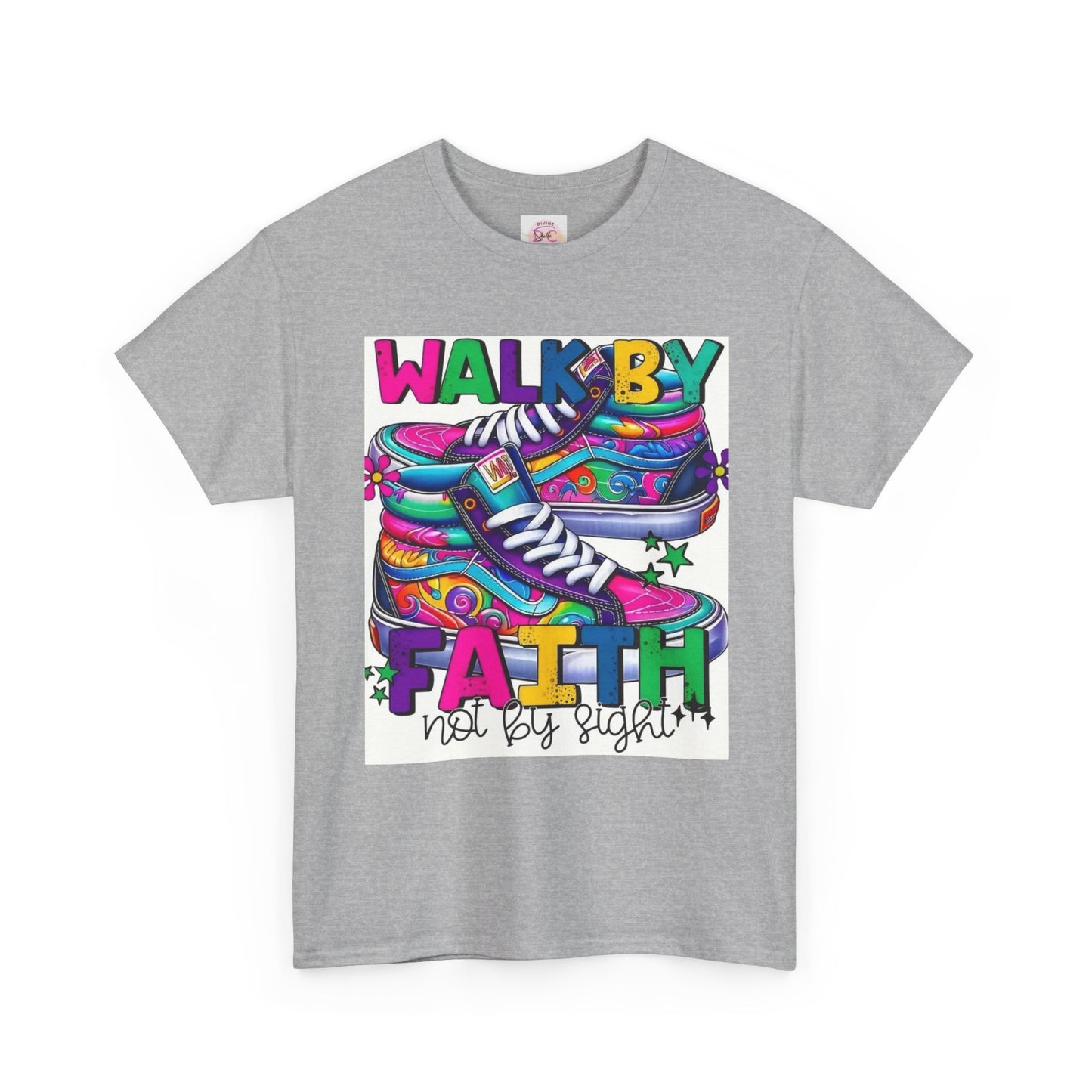 Inspirational T-Shirt - Walk by Faith Not by Sight